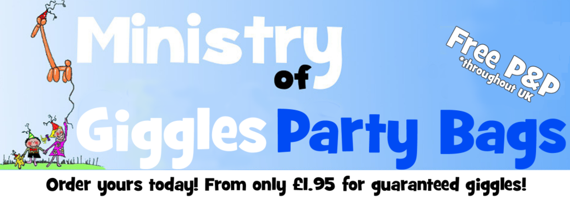 Ministry of Giggles Party Bags