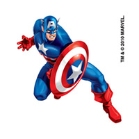 Captain America Temporary Tattoo - Party Prizes | Special Additions