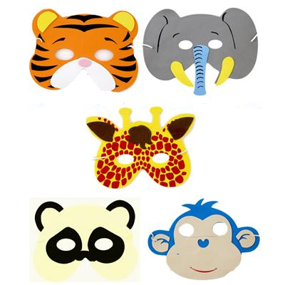 Jungle Animal Face Masks - Boys Party Bag Gifts | Special Additions