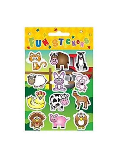 Wholesale Box x120 Farm Animal Sticker Sheets