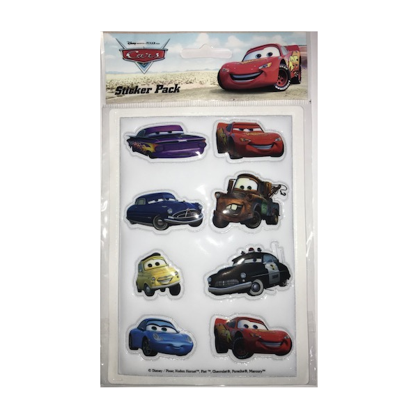 Disney Cars Puffed Sticker set