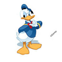 Donald Duck Disney Temporary Tattoo