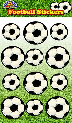 Football sticker Sheet for boys football party bags