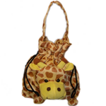 Plush Drawstring Giraffe Party bag