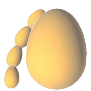 Joke Bouncing rubber egg