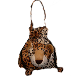 Plush Leopard Drawstring Party Bag