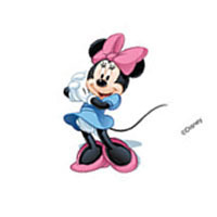 Minnie Mouse Temporary Body Tattoo