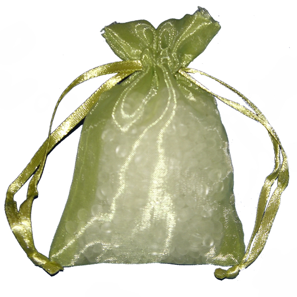 Small Lime Green Organza Bag