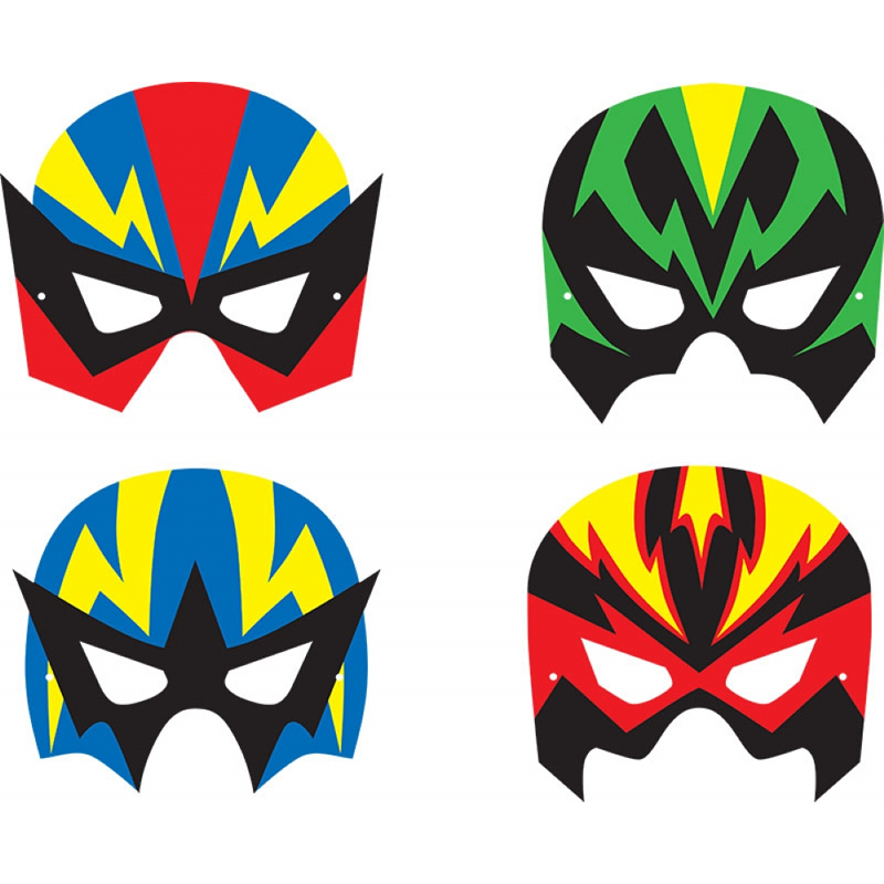 Superhero Foam Face Masks