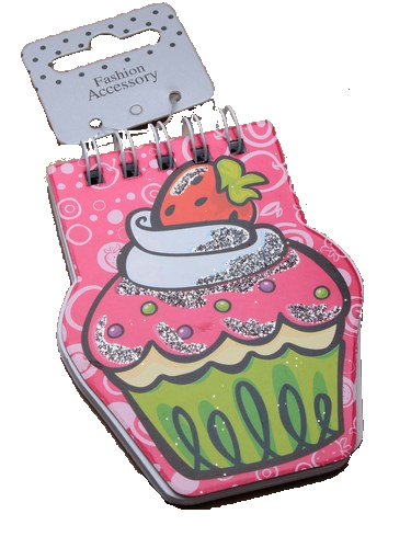 Cupcake Shaped Notebook Party Bag filler