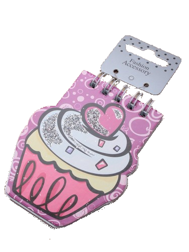 Cupcake Shaped Notebook Party Bag filler