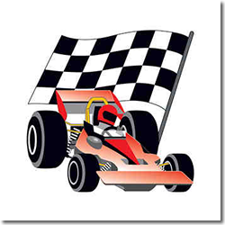 Racing Car Temporary tattoo