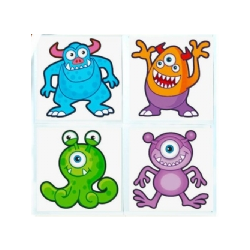 Childrens Monster Temporary Tattoos