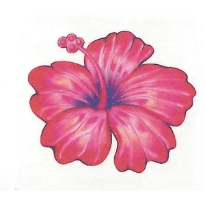 Hibiscus Flower Temporary tattoo