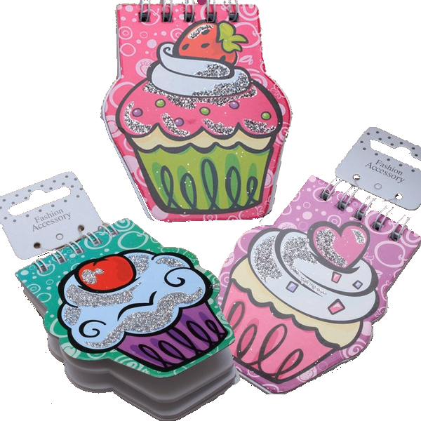 Cupcake Shaped Notebook Party Bag filler