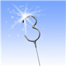 No. 2 Birthday Cake Sparkler Decorations 2 pack