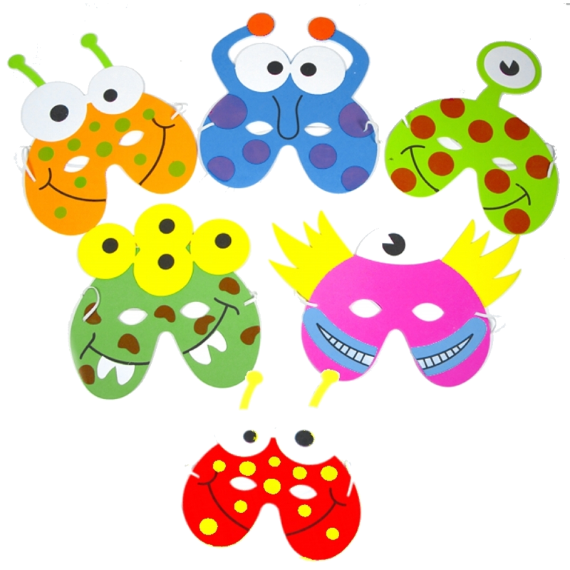 Childrens Monster Foam Face Masks