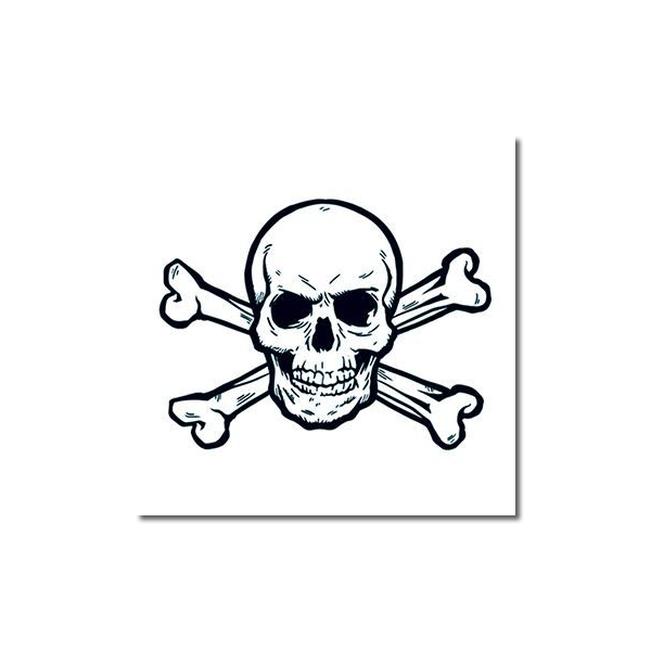 Skull & Crossbones Temporary tattoo for pirate themed party bags