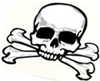 Skull & Crossbones Temporary tattoo for pirate themed party bags