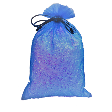 Royal Blue Fabric Drawstring Party Bag