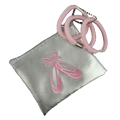 Metallic Ballet Shoe Purse